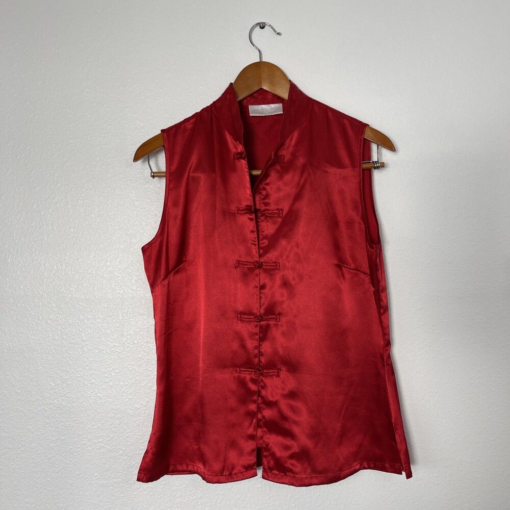 Vintage Top Lord & Taylor Y2K Kimono Medium Red